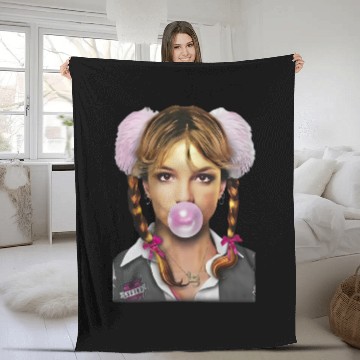Discover Britney Spears bubblegum Unisex Fleece Blankets
