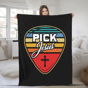 Discover Pick Jesus Fleece Blankets