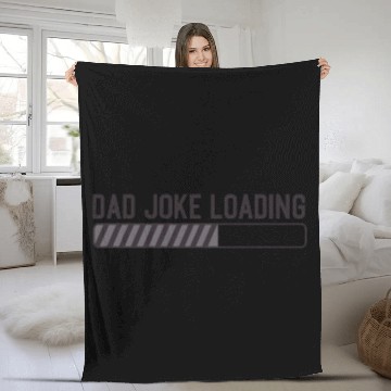 Discover Unisex Fleece Blankets Dad Joke Loading