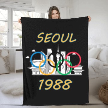 Discover SEOUL 1988 SPORT Fleece Blankets