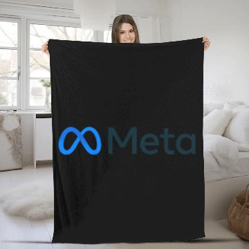 Discover Meta Logo Design | Facebook New Name 3D Fleece Blankets