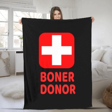 Discover Boner Donor Funny Halloween Fleece Blankets