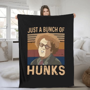 Discover Check It Out! Dr. Steve Brule Just A Bunch of Hunks Unisex Fleece Blankets