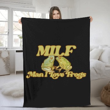 Discover I love Frogs Fleece Blankets