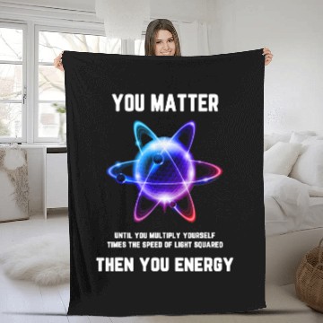 Discover You Matter Energy Fleece Blankets
