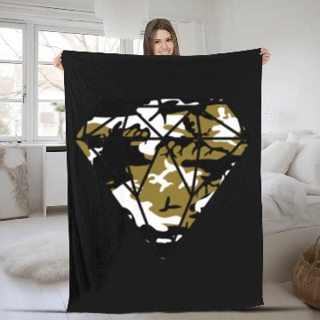 Discover CAMO DIAMOND Fleece Blankets