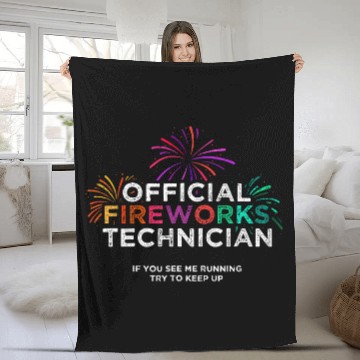 Discover Fireworks Technician Fleece Blankets Fleece Blankets