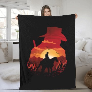Discover Red Sunset - Red Dead Redemption 2 - Fleece Blankets