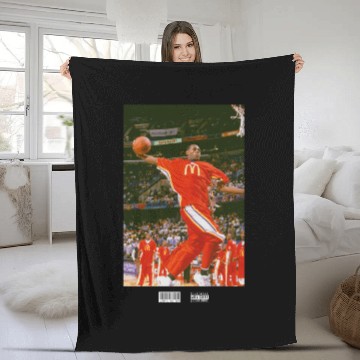 Discover LeBron James Vintage Graphic Fleece Blankets Fleece Blankets