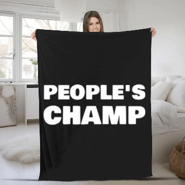 Discover People's Champ Inspirational Novelty Gift Fleece Blankets