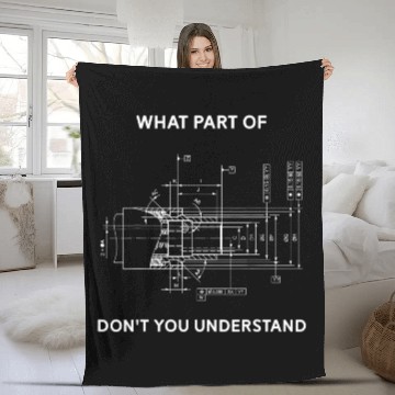 Discover Engineering Mechanical Fleece Blankets