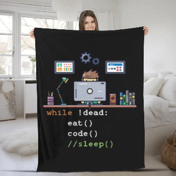 Discover Computer Science Python Programmer Eat Code Sleep Fleece Blankets