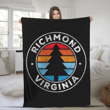 Discover Richmond Virginia Fleece Blankets