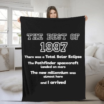 Discover 1997 24th Birthday Fleece Blankets