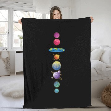 Discover Flat Earth Fleece Blankets Map Model Globe Conspiracy Believer
