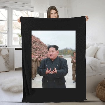 Discover Kim Jong Un Blood Fleece Blankets