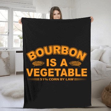 Discover Bourbon is a Vegetable Whiskey Bourbon Drinking Fleece Blankets