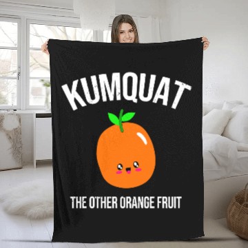 Discover Kumquat The Other Orange Fruit Fleece Blankets
