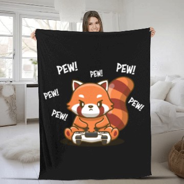 Discover Red Panda Fleece Blankets