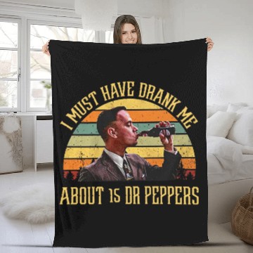 Discover Forrest Gump I Must Have Drank Me About 15 Dr Peppers Unisex Fleece Blankets