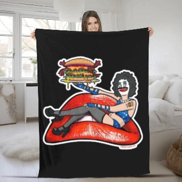 Discover Dr Frankenburger Bobs Burgers Rocky Horror Parody Hawaiians Fleece Blankets