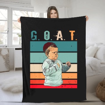 Discover Hasbulla Fighting Meme Goat Fleece Blankets