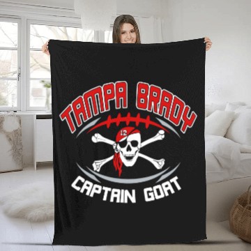 Discover Buccaneers Championship Tampa Florida Captain Fleece Blankets