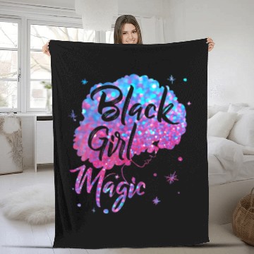 Discover Black Girl Magic Fleece Blankets