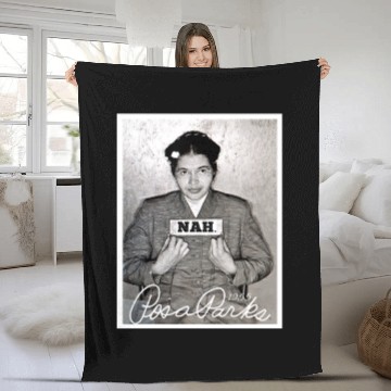 Discover Nah Rosa Park Black History Fleece Blankets