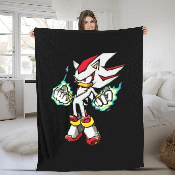 Discover Shadow The Hedgehog Fleece Blankets