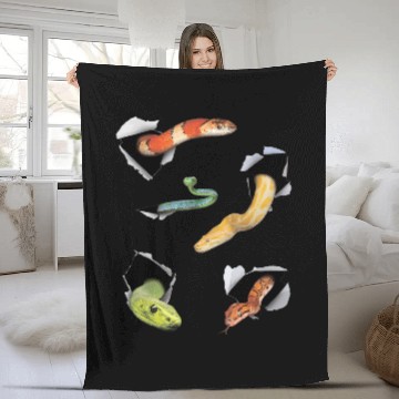 Discover Snake Lover Mens Fleece Blankets