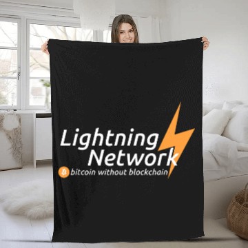 Discover Lightning Network - Bitcoin without blockchain Fleece Blankets
