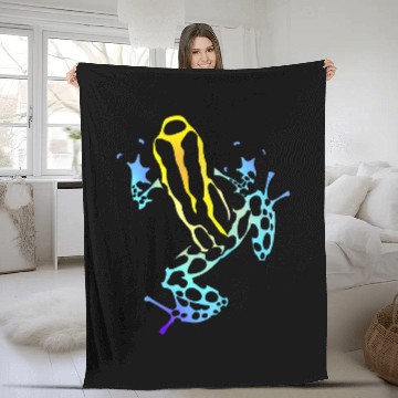 Discover Poison Dart Frog Fleece Blankets