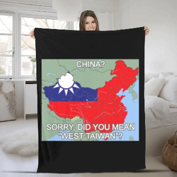 Discover West Taiwan Fleece Blankets Taiwan Map West Taiwan Fleece Blankets