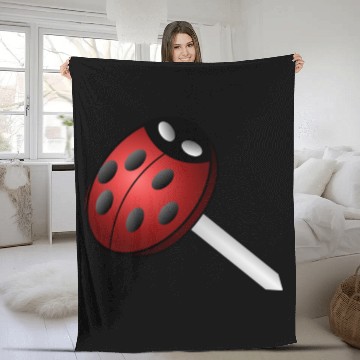 Discover Bug pin Fleece Blankets