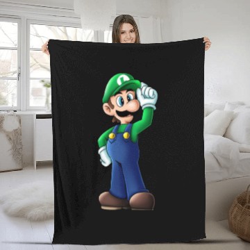 Discover Luigi Fleece Blankets