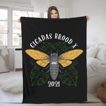 Discover Men's Fleece Blankets Cicada Brood X 2021