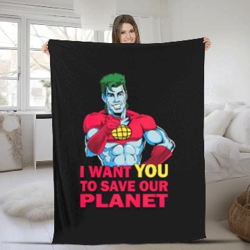 Discover Planeteer Call - Captain Planet - Fleece Blankets