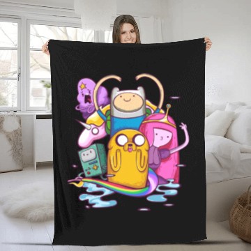 Discover Adventure Time Fleece Blankets