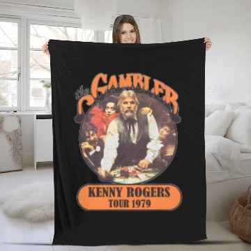 Discover The Gambler Kenny Rogers Fleece Blankets