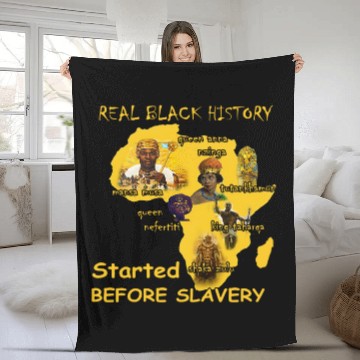 Discover Real Black History Started Before Slavery - Real Black History Started Before Slave - Fleece Blankets