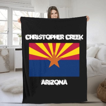 Discover Christopher Creek, Arizonna Fleece Blankets