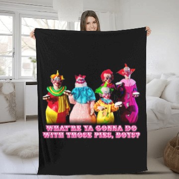 Discover Killer Klown Pies - Killer Klowns From Outer Space - Fleece Blankets