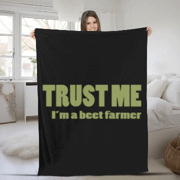 Discover Trust me im a beet farmer Fleece Blankets