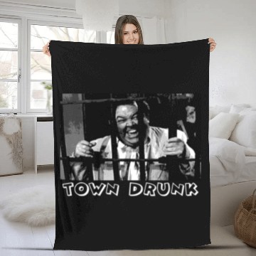 Discover Town Drunk Fleece Blankets