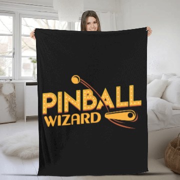 Discover Pinball Wizard Arcade Fleece Blankets