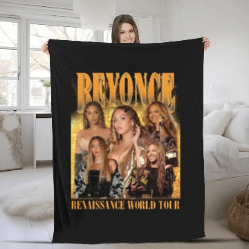 Discover Beyonce Renaissance 2023 World Tour Fleece Blankets