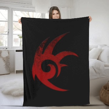 Discover shadow the hedgehog logo by roosterteethfan d45pzu Fleece Blankets