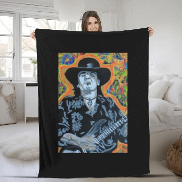 Discover SRV Voodoo - Stevie Ray Vaughan - Fleece Blankets