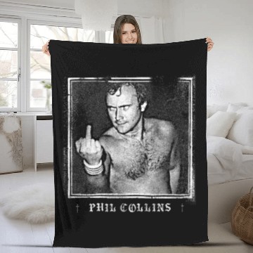Discover Phil Collins // Punksthetic Fan Art Design - Phil Collins - Fleece Blankets